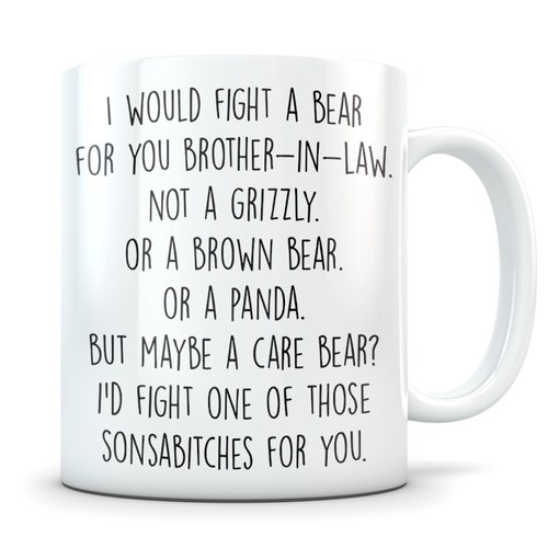 Brotherinlaw Mug Brotherinlaw Gift Funny Brother in Law Etsy