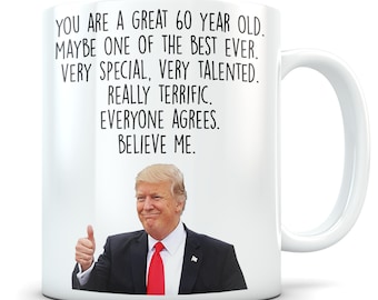 Funny 60th birthday gift, 60th birthday mug, 60 year old birthday gifts, happy 60th birthday, 60th bday gifts, 60th birthday gag