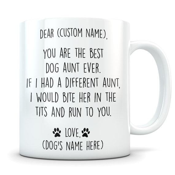 Dog aunt gift aunt dog dog aunt mug dog 