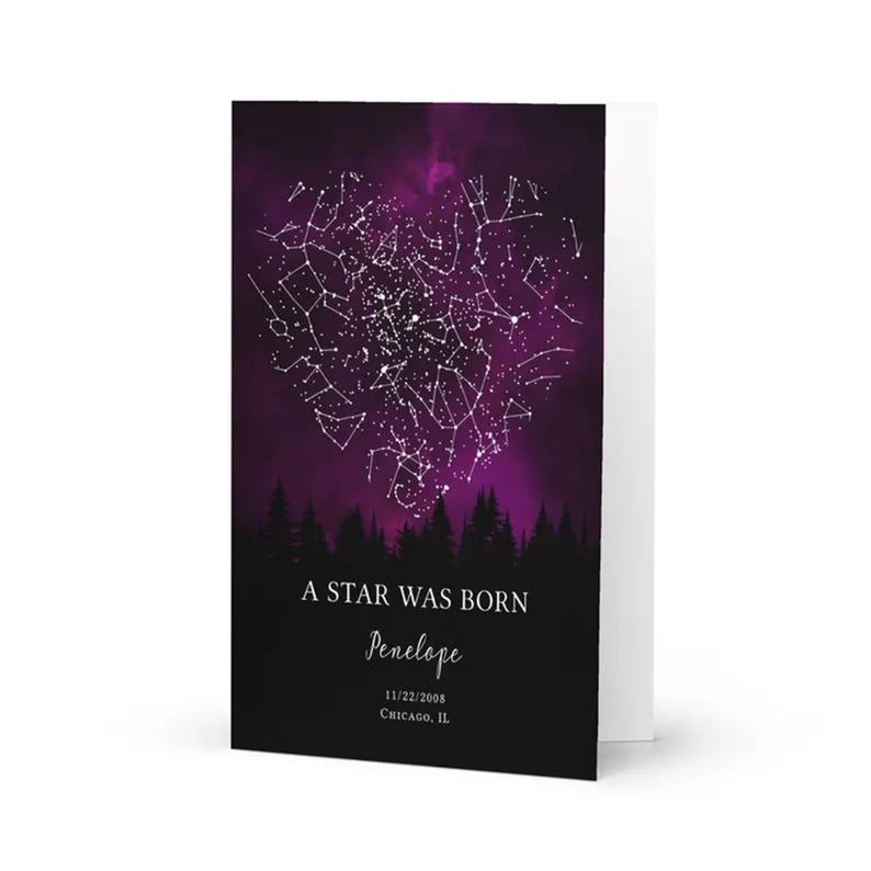 a star was born poster on a card