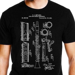 Camiseta de clarinete, camiseta de clarinete, regalo de clarinete, camiseta de clarinete para hombres, camiseta de clarinete para mujeres, camiseta de clarinete, camiseta de clarinete
