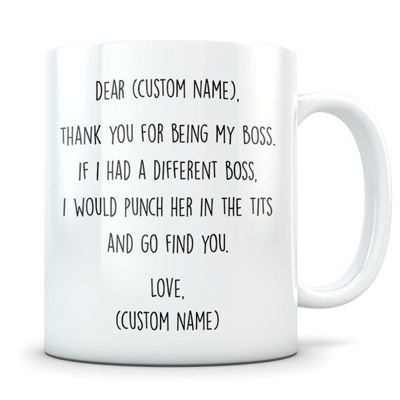 dear boss lady mug