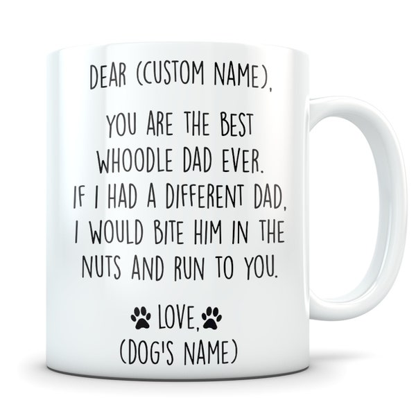 Whoodle gift, whoodle dad, whoodle mug, whoodle gift for men, whoodle dad mug, whoodle daddy, whoodle coffee mug, whoodle lover, whoodle