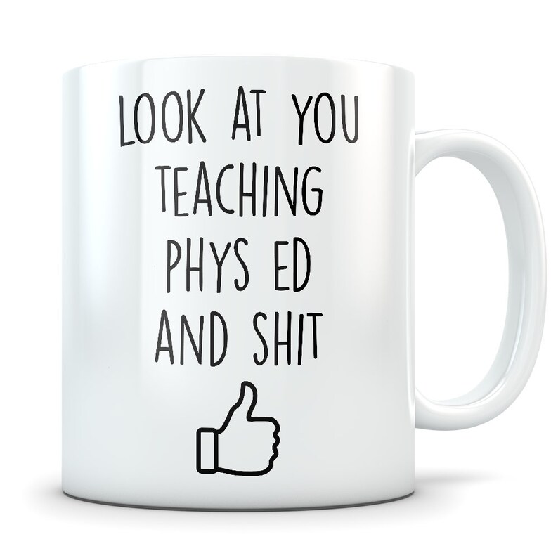 Phys ed teacher gift gym teacher gift gym teacher mug phys Etsy
