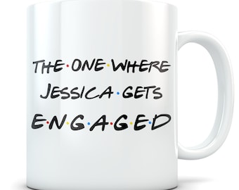 Engagement gift for women, engaged mug, newly engaged gifts, engagement mug, engagement gift, personalized engagement gift, engagement party