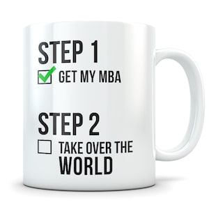 MBA Graduation gift, mba graduates gift, mba degree gift, mba gift, mba mug, masters of business administration, mba graduation, mba student