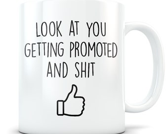 Job Promotion gift for women and men, job promotion mug, promotion gift idea, promoted mug, promoted gift, funny promotion gift