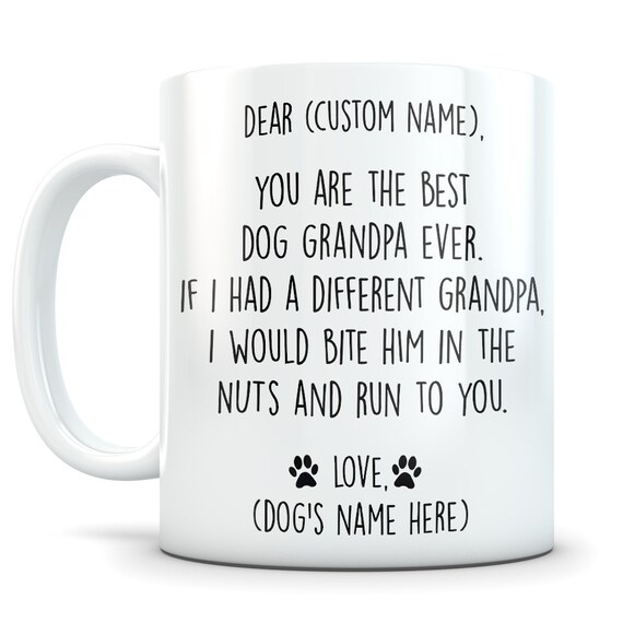 dog grandpa mug