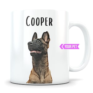 Belgian malinois gift, belgian malinois mom, belgian malinois dad, belgian malinois memorial, personalized belgian malinois, malinois mug