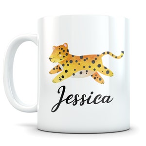 Cheetah gift, cheetah mug, cheetah gift idea, cheetah cup, cheetah lover, cheetah coffee mug, cheetah birthday, cute cheetah, mug cheetah image 2