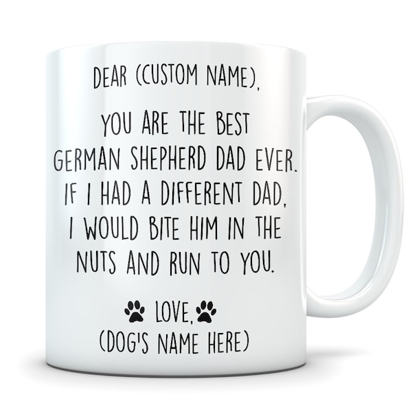 German Shepherd gifts for men, German Shepherd dad, German Shepherd mug, Shepherd gifts, German Shepherd dad mug, Shepherd dad, Shepherd