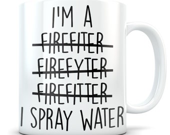 Firefighter gift, firefighter mug, firefighter cup, funny firefighter gift, firefighter thank you, firefighter appreciation, firemen gift