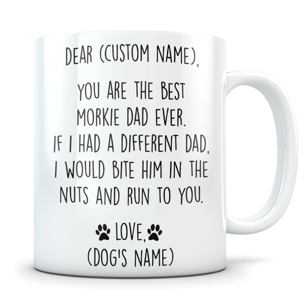 Morkie gift, morkie dad, morkie mug, morkie gift for men, morkie dad mug, morkie daddy, morkie coffee mug, morkie lover, morkie gift idea