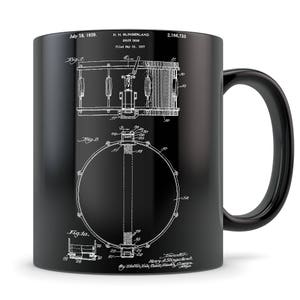 Drummer gift, drummer mug, drummer gift for men, drummer gift idea, drummer gift for women, gifts for drums, drum teacher gift. drums patent image 1