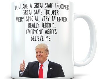 State trooper gift, state trooper mug, state trooper coffee mug, best state trooper, funny state trooper, state trooper gag gift, trooper