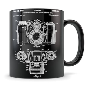 Camera Mug, camera gift, camera coffee mug, vintage camera mug, camera gift idea, photographer gift, photographer mug, photography gift idea image 1