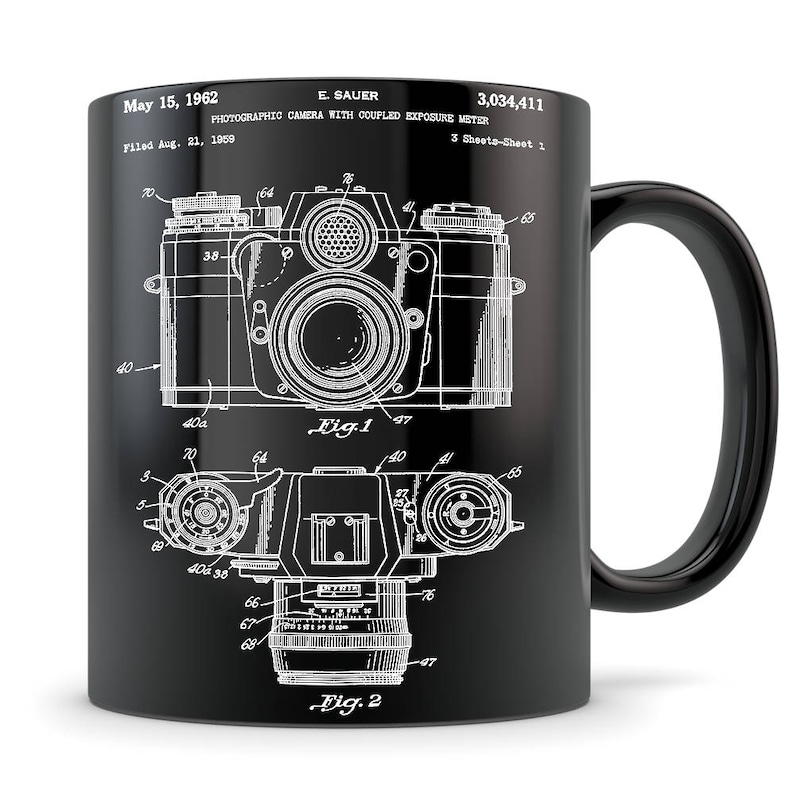 Camera Mug, camera gift, camera coffee mug, vintage camera mug, camera gift idea, photographer gift, photographer mug, photography gift idea image 1