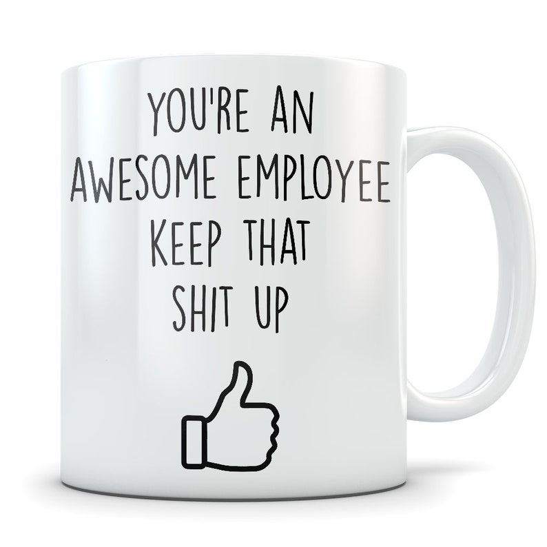 Employee Motivational Gift, funny employee gift, employee motivation coffee mug, employee motivational gift for men and women, office gift Bild 1