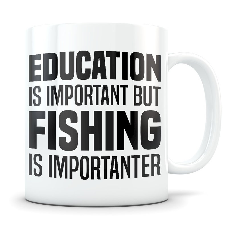 Fishing Mug, fishing gift, fishing gift idea, fishing gift for men and woman, fisherman gift, fisherman mug, fishing gag gift, importanter image 1