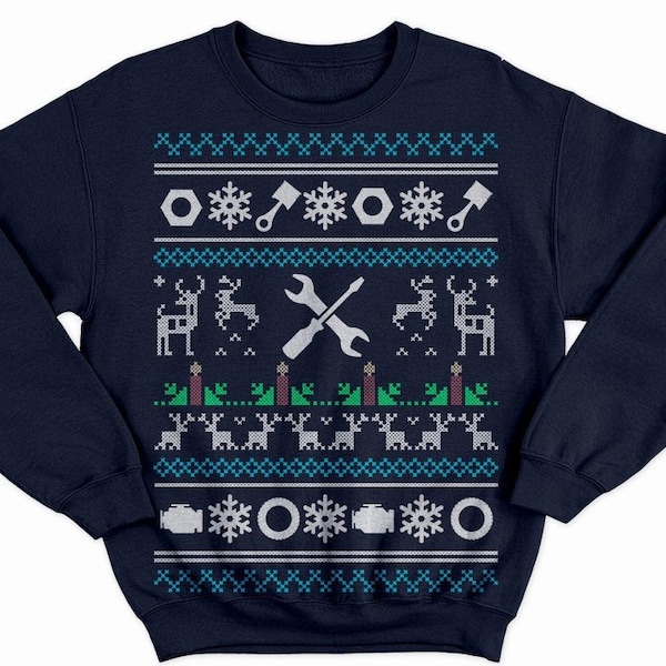 Mechanic Christmas sweatshirt, mechanic shirt, car mechanic shirt, mechanic gift, mechanic sweatshirt, mechanic sweater