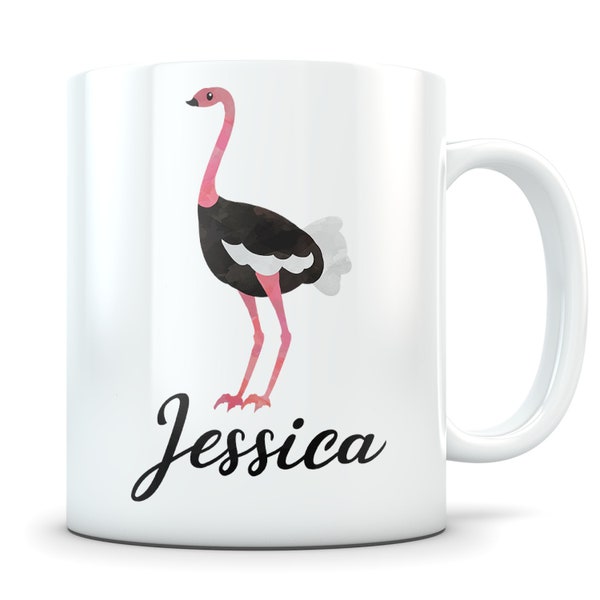 Ostrich gift, ostrich mug, ostrich gift idea, ostrich cup, ostrich lover, ostrich coffee mug, ostrich birthday, cute ostrich, mug ostrich