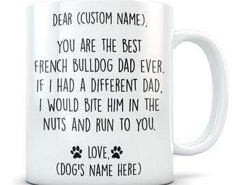 French Bulldog gifts for men, French Bulldog gifts, Frenchie Dad, Frenchie Gifts, French Bulldog mug, French Bulldog dad, Frenchie Mug