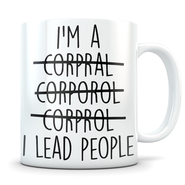 Corporal gift, corporal mug, corporal promotion, corporal appreciation, best corporal, funny corporal gift, promoted corporal, cpl gift