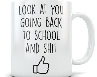 School gifts for adults, back to school gifts, adult school mug, back to school mug, adult school gifts, education gift, school mug