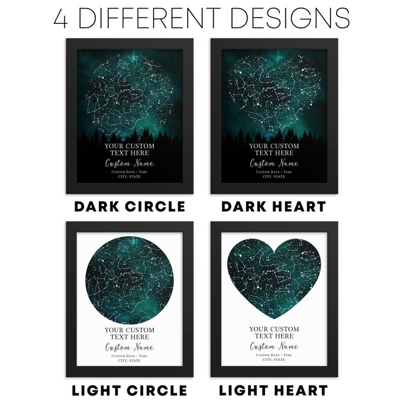 four different posters with the names of the stars