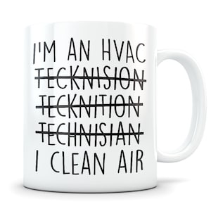 HVAC technician gift, HVAC mug, HVAC gift for men and women, funny gift idea, heating and cooling coffee mug
