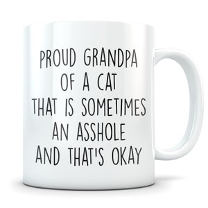 Cat grandpa gift, cat grandpa mug, best cat grandpa, cat grandpa coffee mug, gift for cat grandpa, funny cat gift, cat caretaker, cat sitter