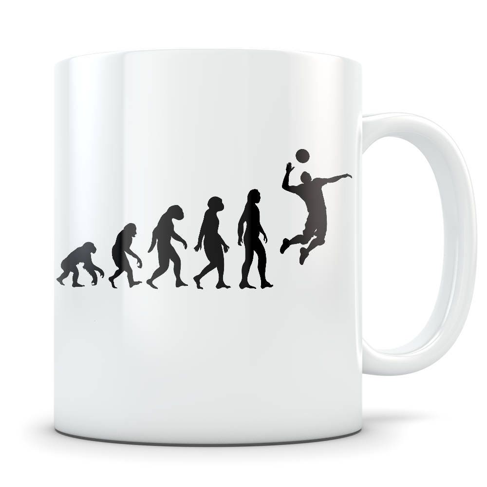 Volleyball Player Evolution Mug