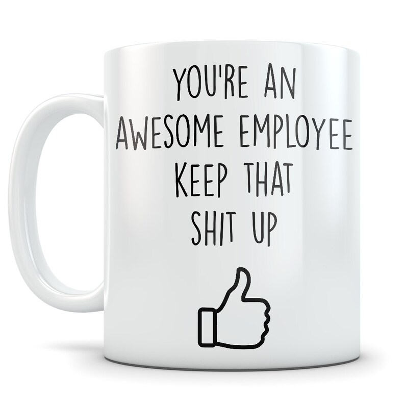 Employee Motivational Gift, funny employee gift, employee motivation coffee mug, employee motivational gift for men and women, office gift Bild 2