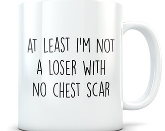 Regalo per infarto, tazza per infarto, regalo per intervento chirurgico a cuore aperto, regalo per intervento chirurgico al cuore, tazza per intervento chirurgico al cuore, sopravvissuto ad infarto, infarto