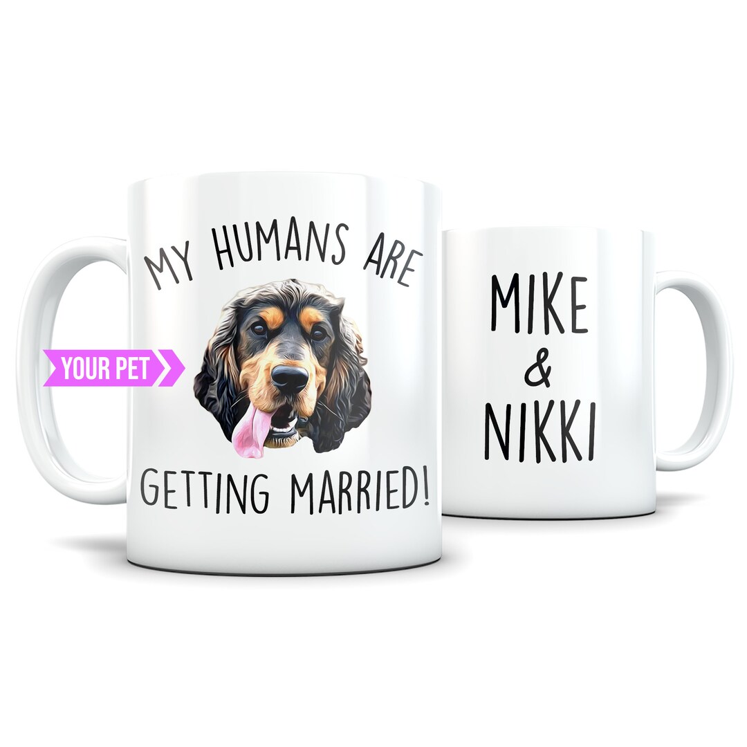 Dog Engagement Gift, Dog Engagement Mug, Pet Engagement Gift, Dog