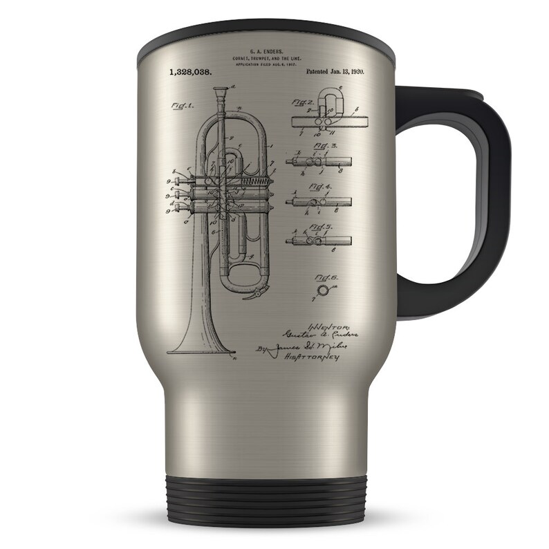 Trumpet Travel Mug Trumpet Gift Trumpet Gift for Women Etsy