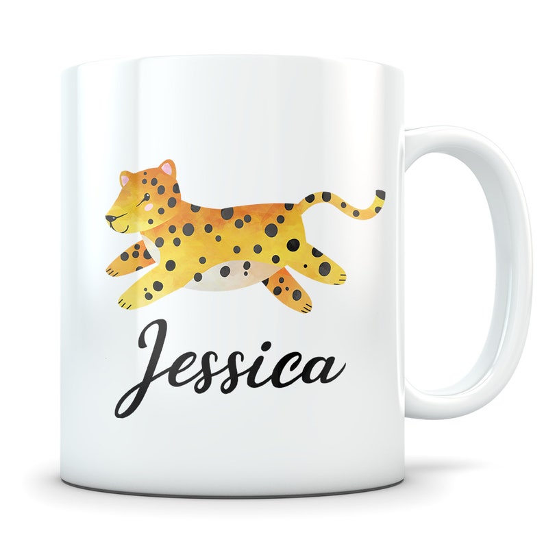 Cheetah gift, cheetah mug, cheetah gift idea, cheetah cup, cheetah lover, cheetah coffee mug, cheetah birthday, cute cheetah, mug cheetah image 1