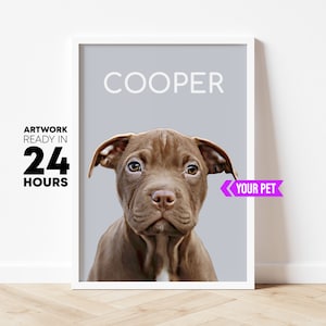 Pitbull gift, pitbull mom, pitbull dad, pitbull memorial, personalized pitbull, pitbull print, pitbull keepsake, custom pitbull, pittie gift