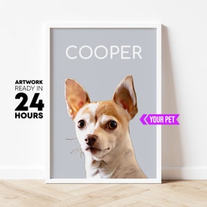 Chihuahua gift, chihuahua mom, chihuahua dad, chihuahua memorial, personalized chihuahua, chihuahua print, chihuahua keepsake