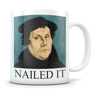 Martin Luther gift, martin luther mug, martin luther priest, theologian mug, theology gift, history gift, history mug, Martin Luther Day