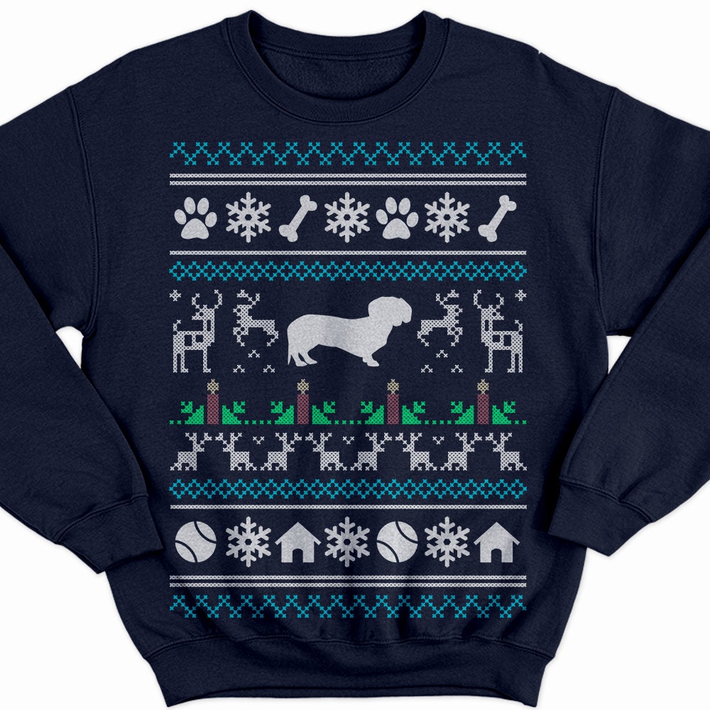dachshund christmas sweatshirt