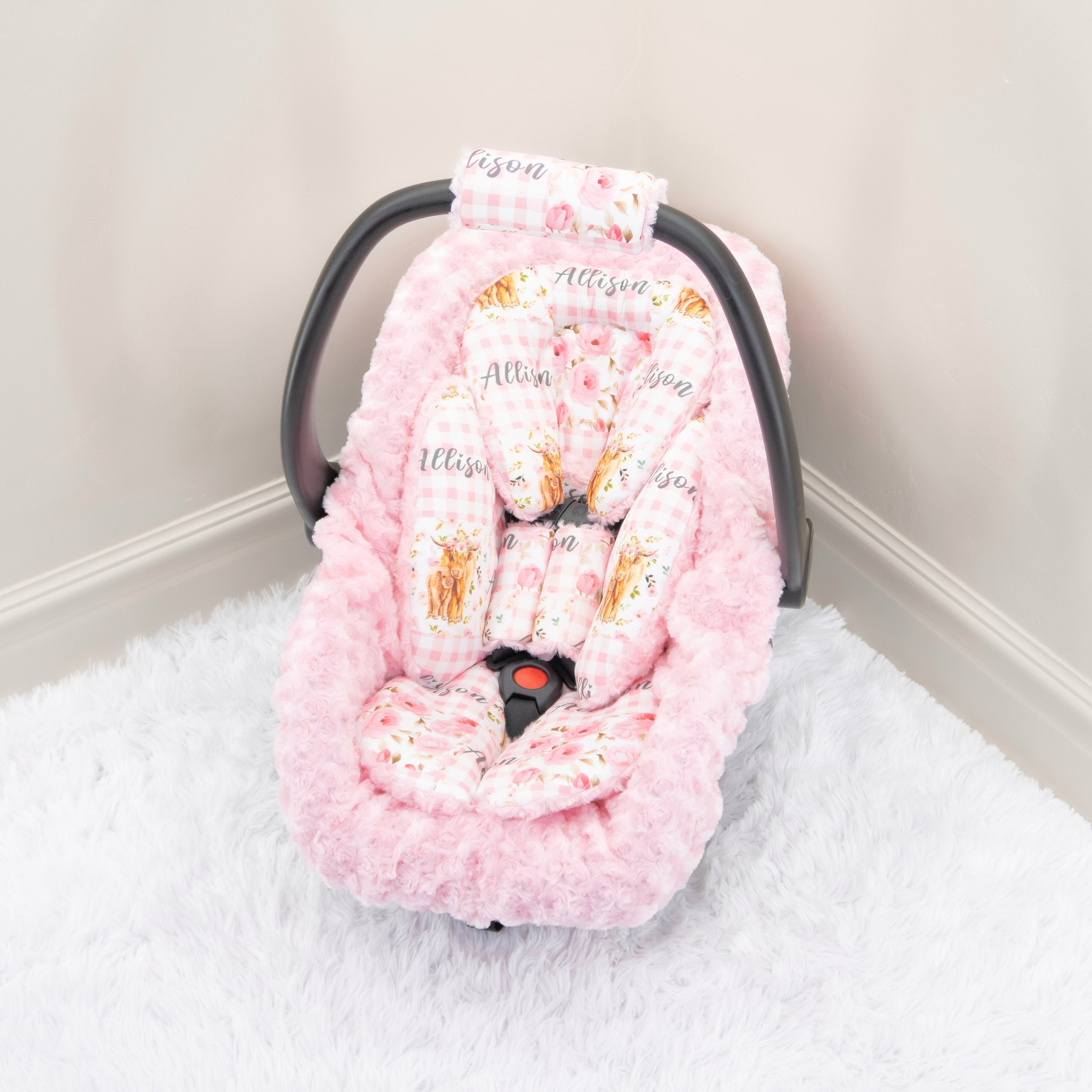 Breastfeeding Cover HawSkgFub Highland Cow Boho Floral Changing