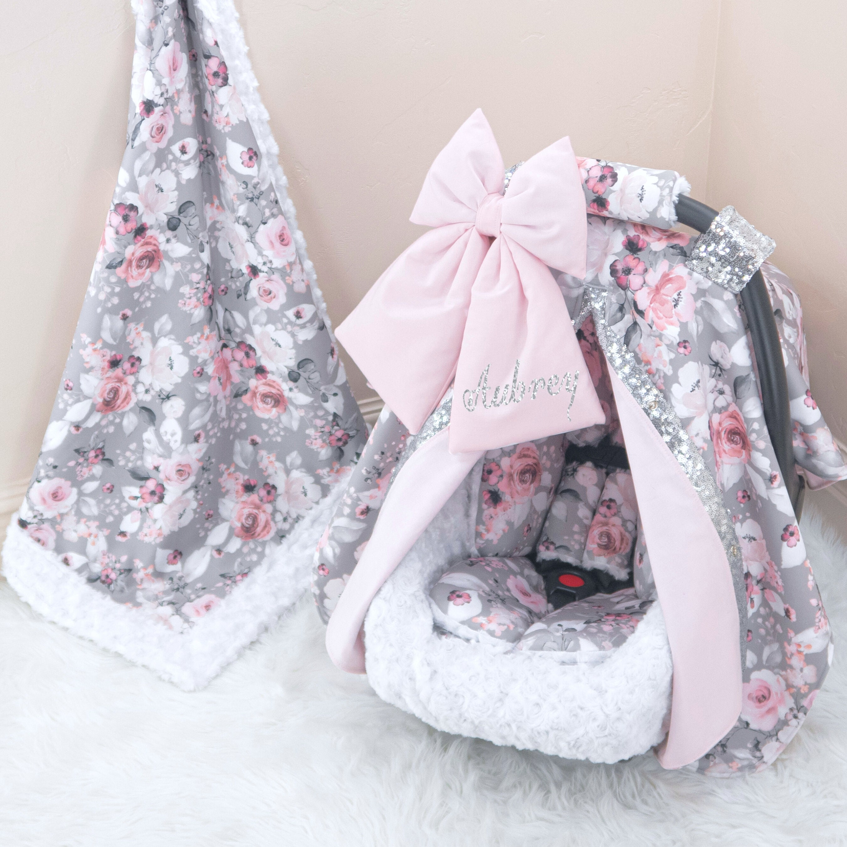 Car seat covers baby girl hotsell