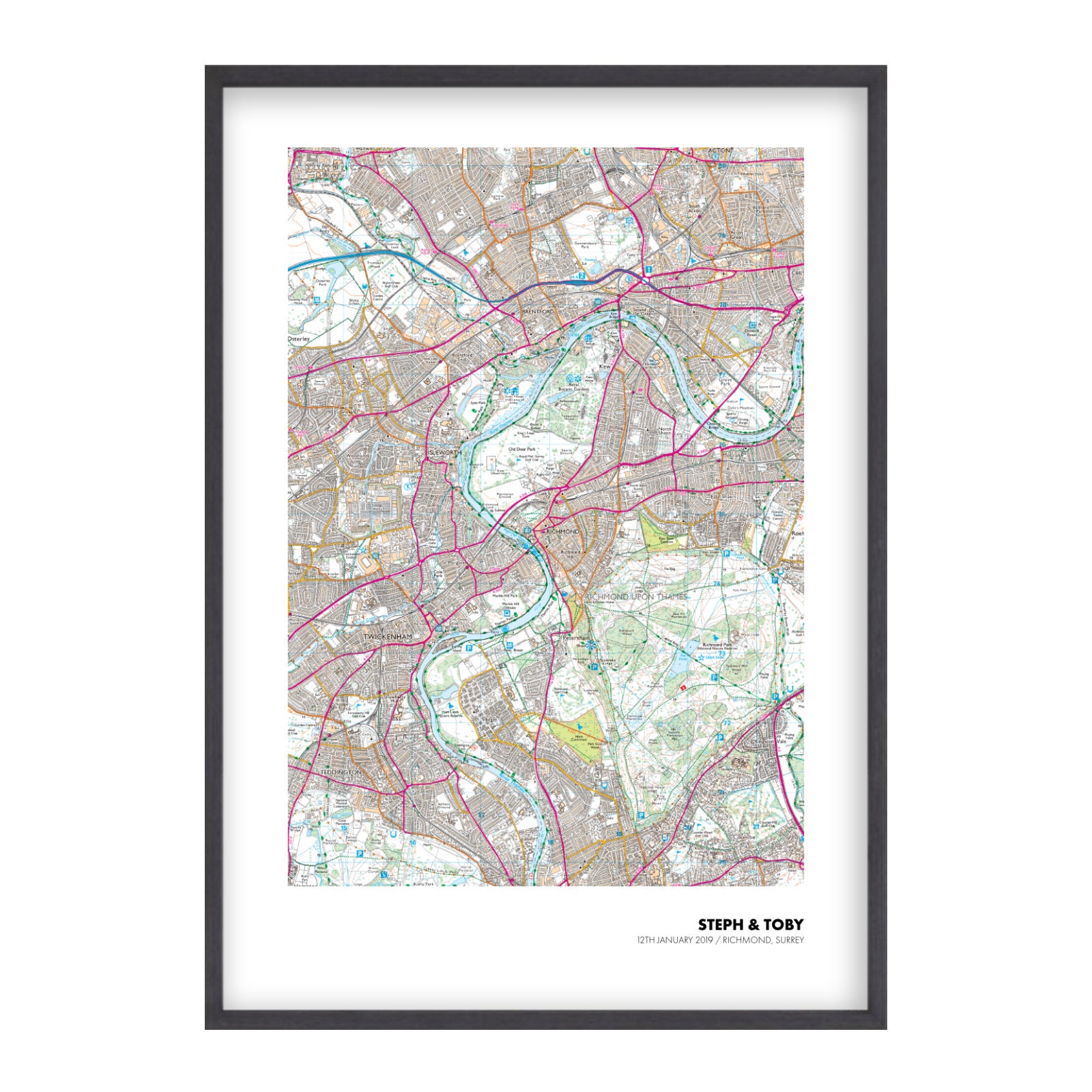 Personalised OS Map Print Custom Ordnance Survey Map Poster - Etsy UK