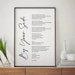 Affiche musicale personnalisée des paroles de chanson préférée, cadeau personnalisé d’anniversaire de mariage de première danse, impression des paroles, cadeau de fiançailles, cadeau romantique