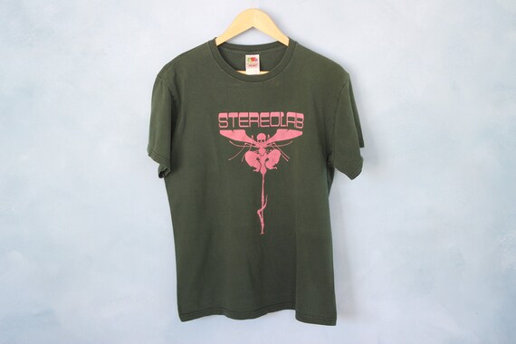 VINTAGE 90s STEREOLAB TEE \\ thrashed stereolab ba