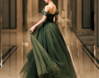 Green Ball Gown - Etsy