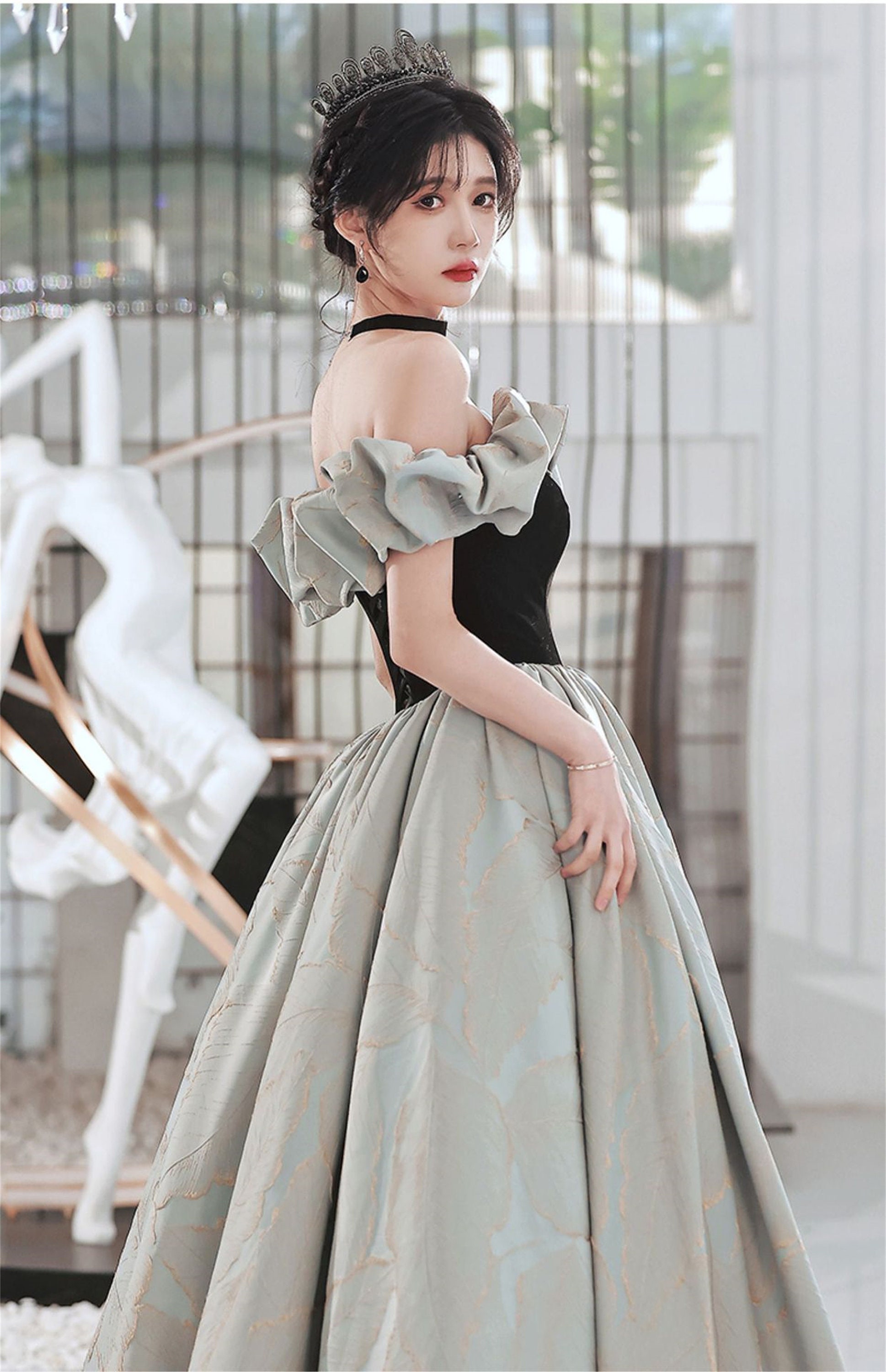 Black Hepburn Style Evening Dress High-end Light Luxury Niche - Etsy