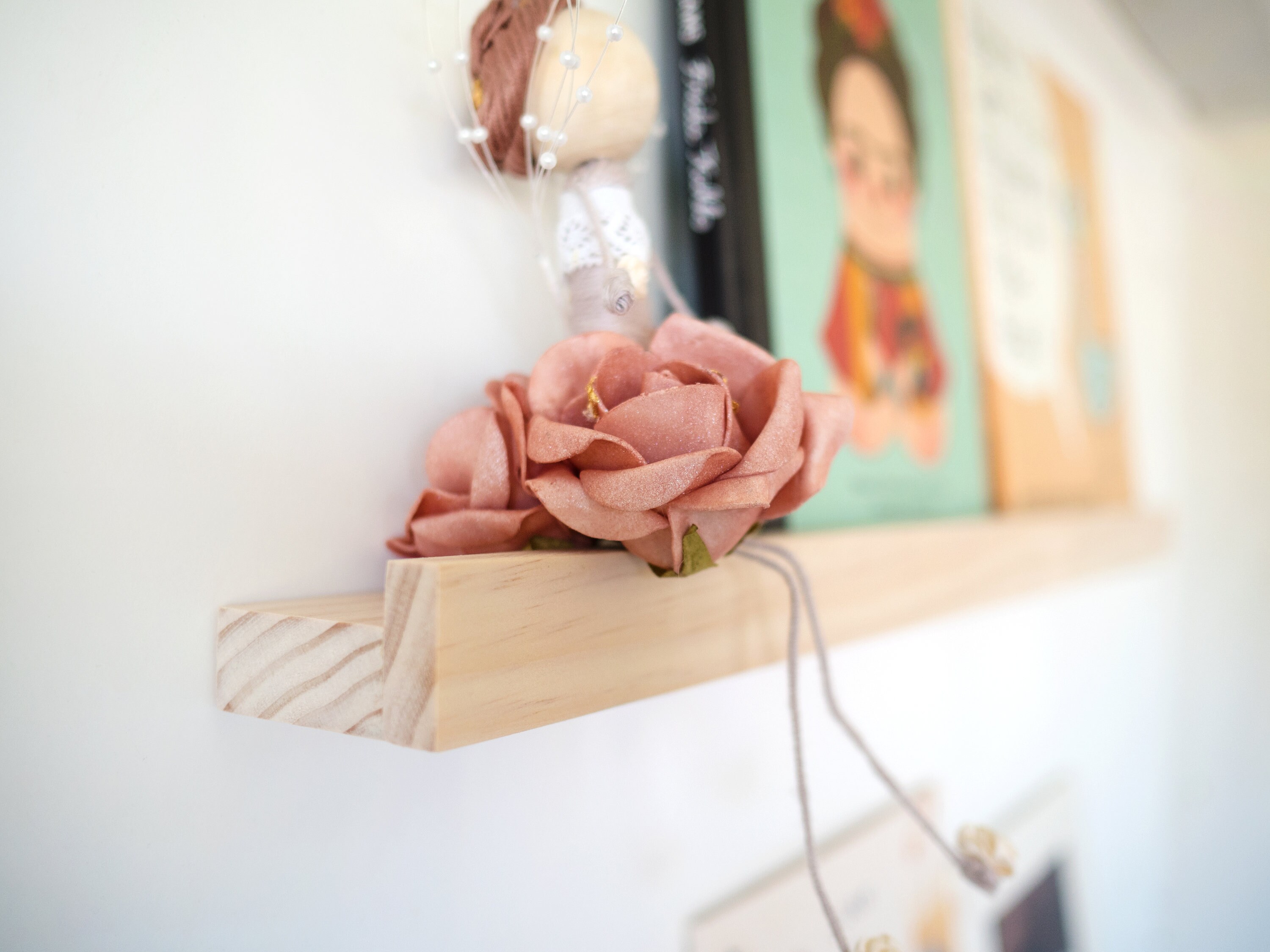 Minimalist Book Display Ledge pine Wood 1pc Photo Ledge Etsy