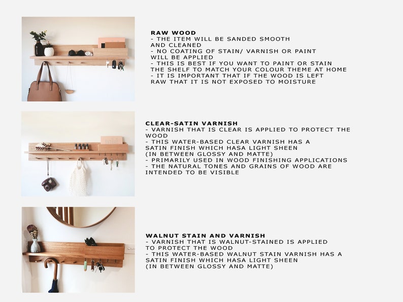 Fathers Day gift Coat rack entryway organiser 55cm Entryway shelf - Birthday gift Housewarming gift Tasmanian OakPine